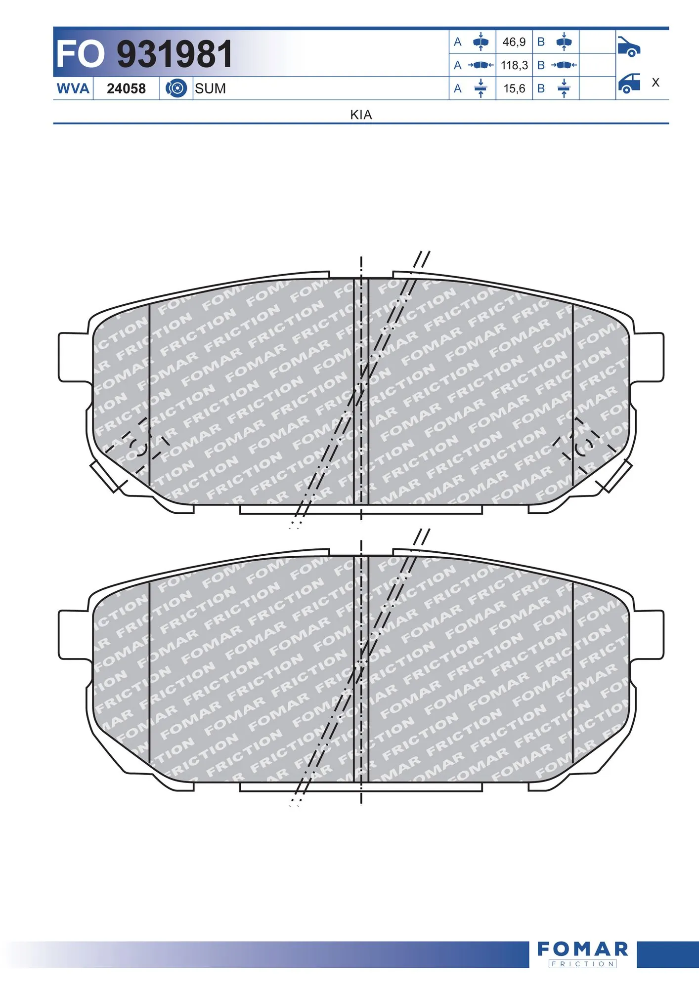 Brake Pad Set, disc brake